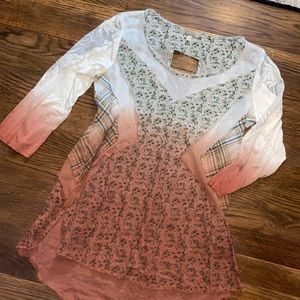 Gimmicks patchwork boho chic tunic shirt